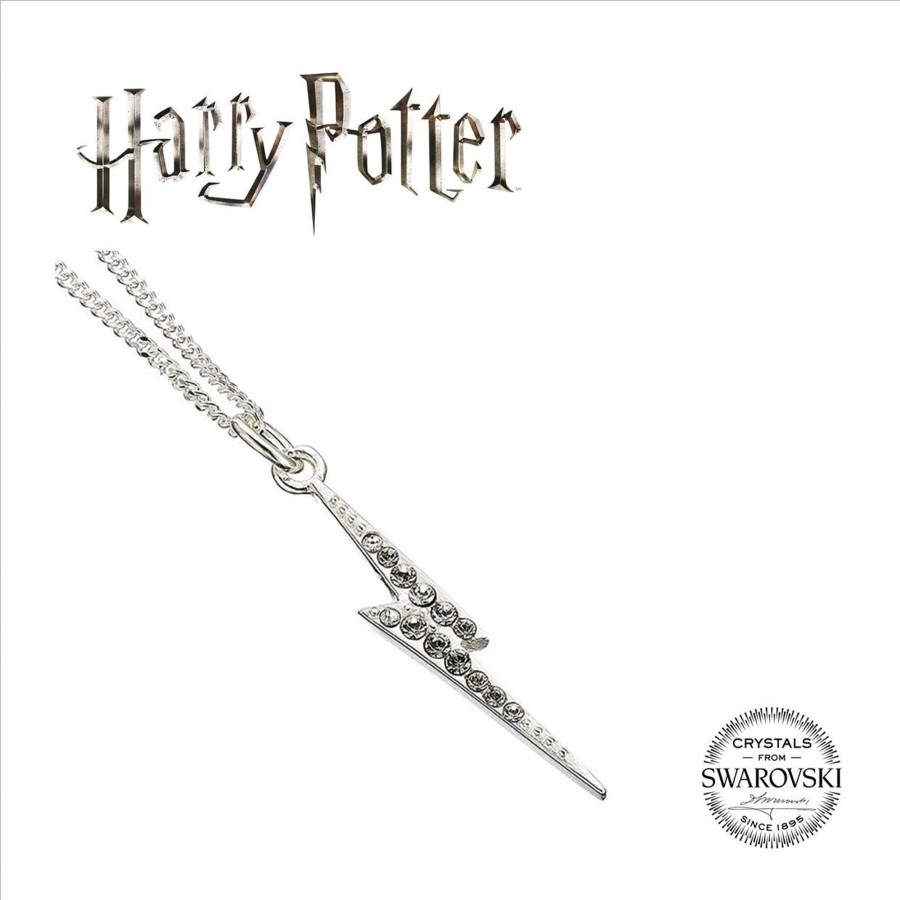 Accessoires Carat | Harry Potter - Lightning Bolt - Crystals Sterling Silver Necklace