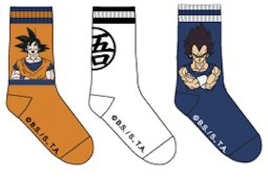 Kleding ShopForGeek | Dragon Ball - Pack Of 3 Goku/Vegeta Socks (T39/42)