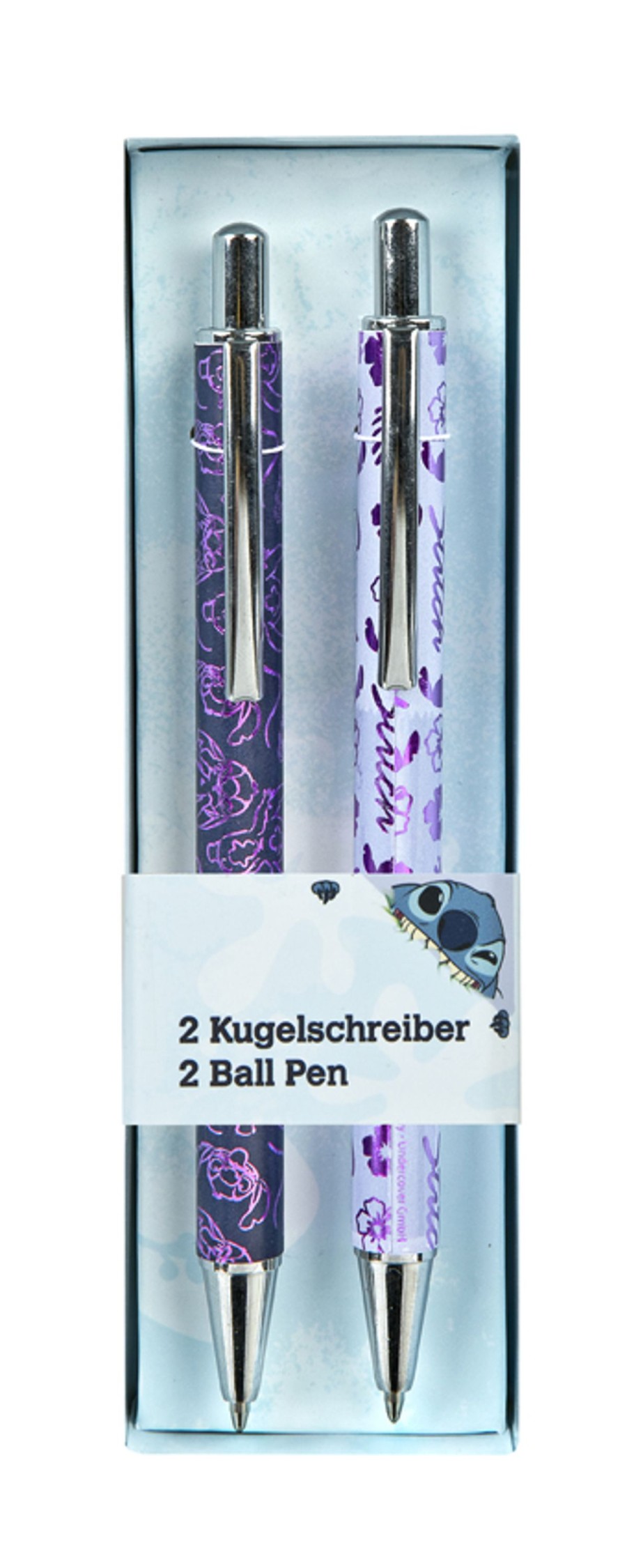 Kantoor ShopForGeek | Stitch - Watercolor - 2 Ball Pens In Gift Box