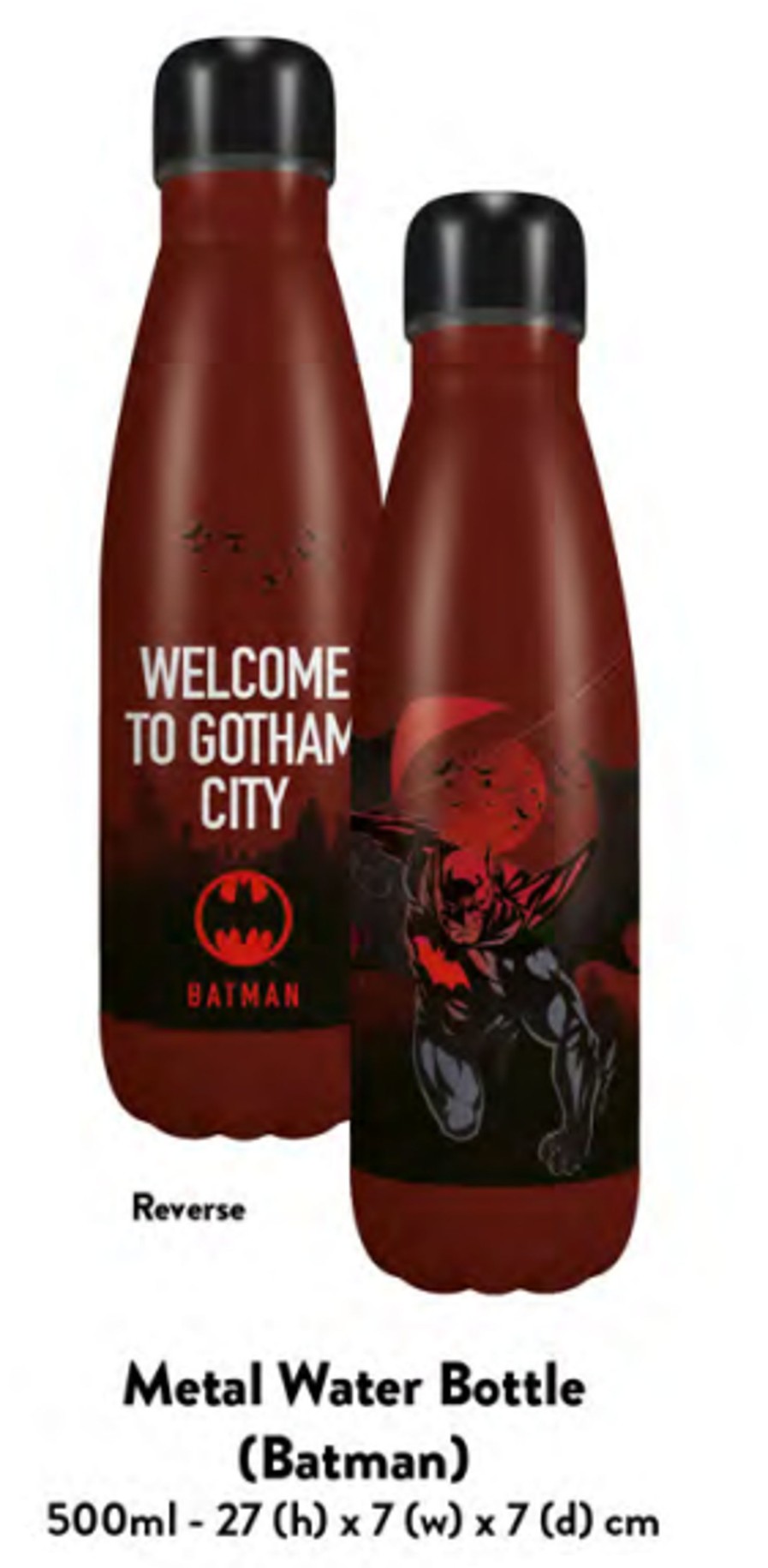 Keuken HMB | Batman - Gotham City - Water Bottle Metal 500Ml