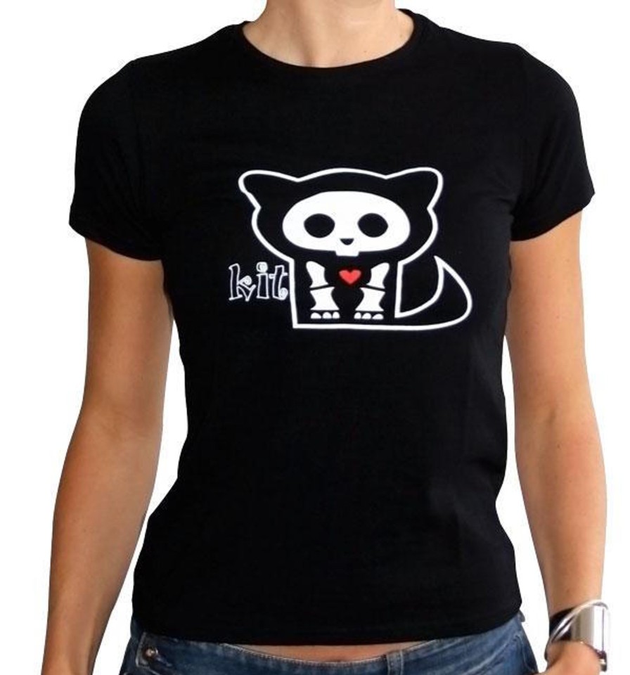 Kleding ABYstyle | Skelanimals - T-Shirt Kit Femme Black Basic (L)