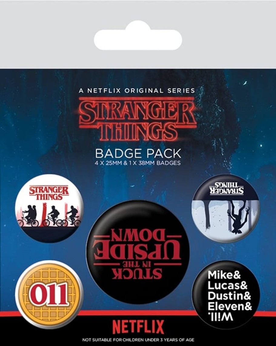 Accessoires Pyramid | Stranger Things - Pack 5 Badges - Upside Down