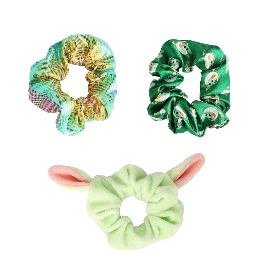 Accessoires Peershardy | Grogu - Hair Accessories Shiny "Scrunchies" - 3 Pc