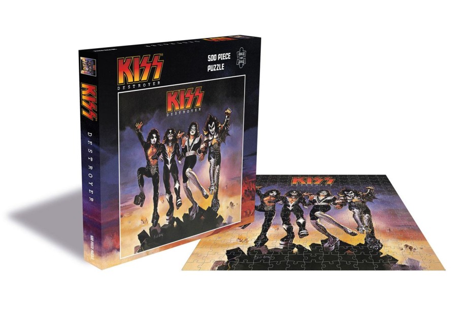 Spelletjes Rock Saws | Kiss - Destroyer - Album Puzzle 500P 41X41Cm