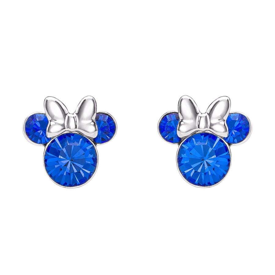 Accessoires Peershardy | Minnie - Stud Birthstone Earrings In Plated Brass - September