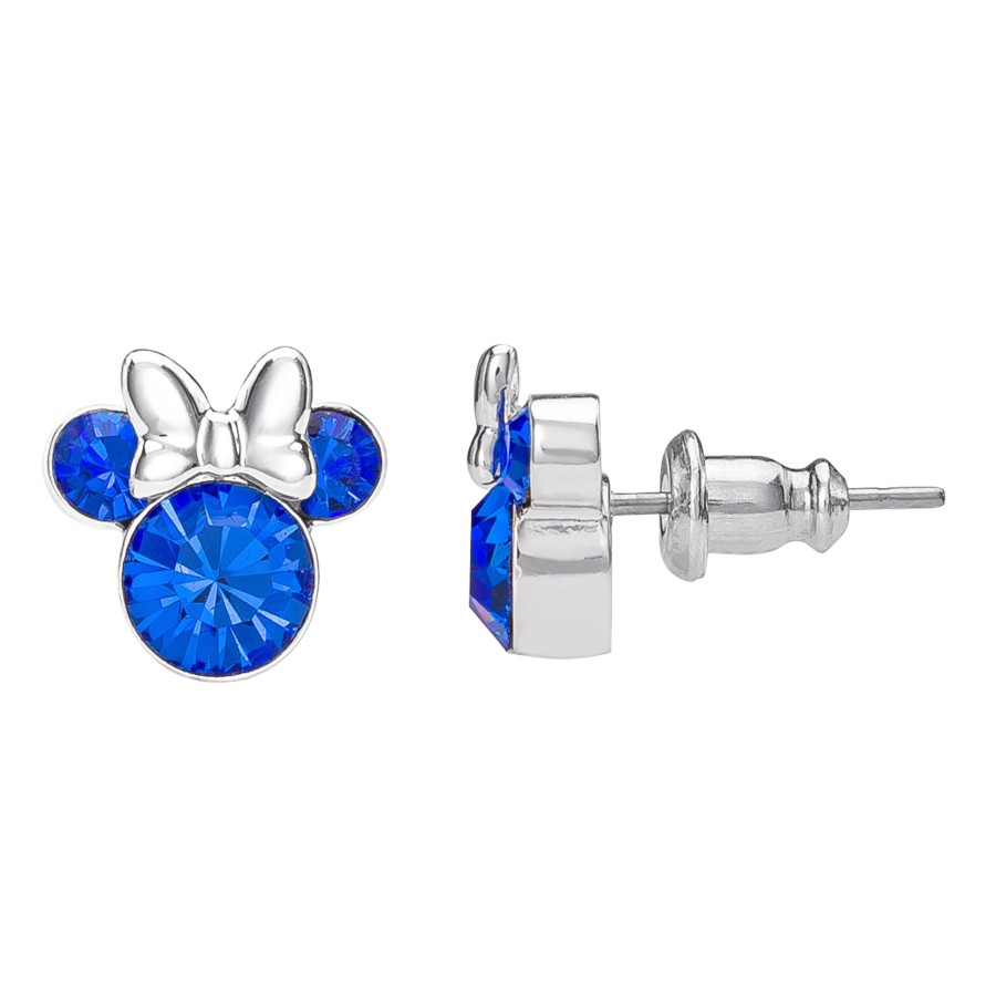 Accessoires Peershardy | Minnie - Stud Birthstone Earrings In Plated Brass - September