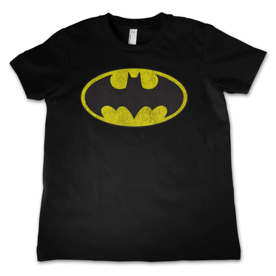 Kleding H.O. | Batman - T-Shirt Kids Distressed Logo (10 Years)