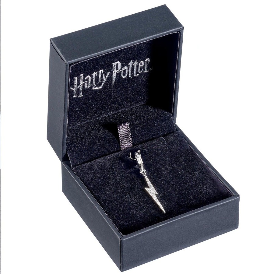 Accessoires Carat | Harry Potter - Lightning Bolt - Crystals Clip On Charm For Bracelet