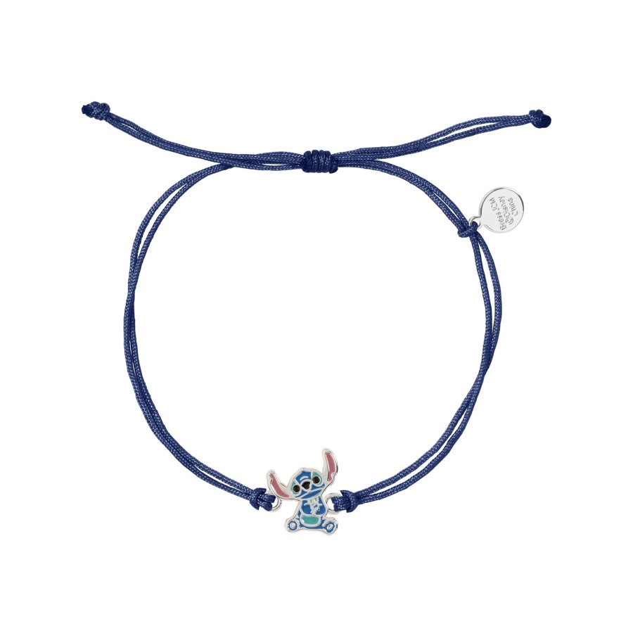 Accessoires Peershardy | Stitch - Adjustable Cord Bracelet + Plated Brass Pendant