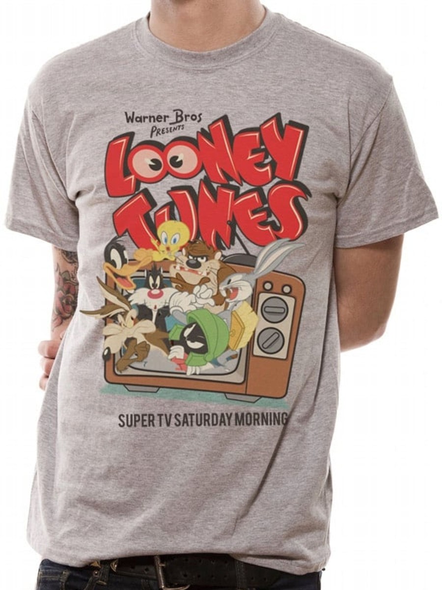 Kleding CID | Looney Tunes - T-Shirt In A Tube- Retro Tv (S)