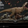 Figuren Prime 1 Studio | Jurassic World - T-Rex & Carnotaurus - Statue '49X90X51Cm'