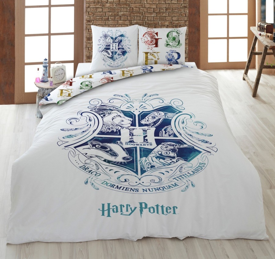 Decoratie AyMax | Harry Potter - Duvet Cover 140X200Cm - Hogwarts W. '100% Microfiber'