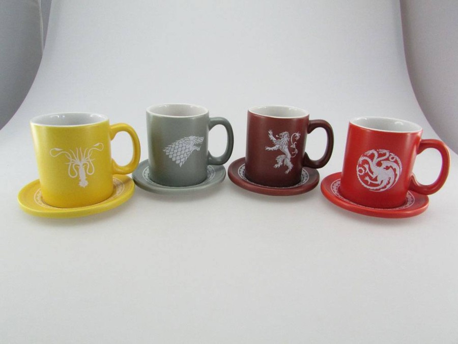 Keuken ShopForGeek | Game Of Thrones - Set 4 Expresso Mugs Emblems Collector Edition