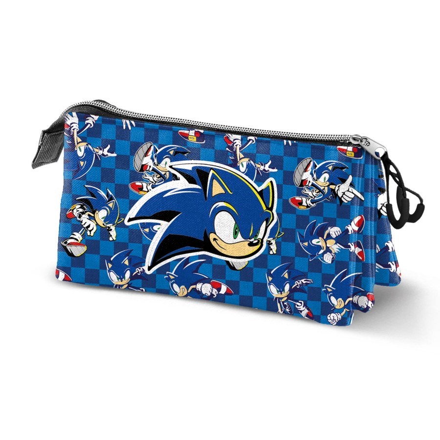 Kantoor Karactermania | Sonic - Action - Triple Pencil Case