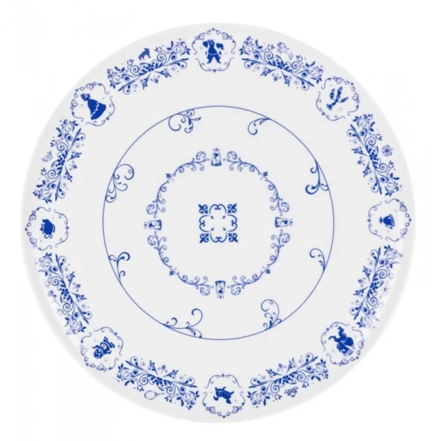 Keuken ShopForGeek | Disney - Beauty & The Beast - Round Cake Dish 'Porcelain'