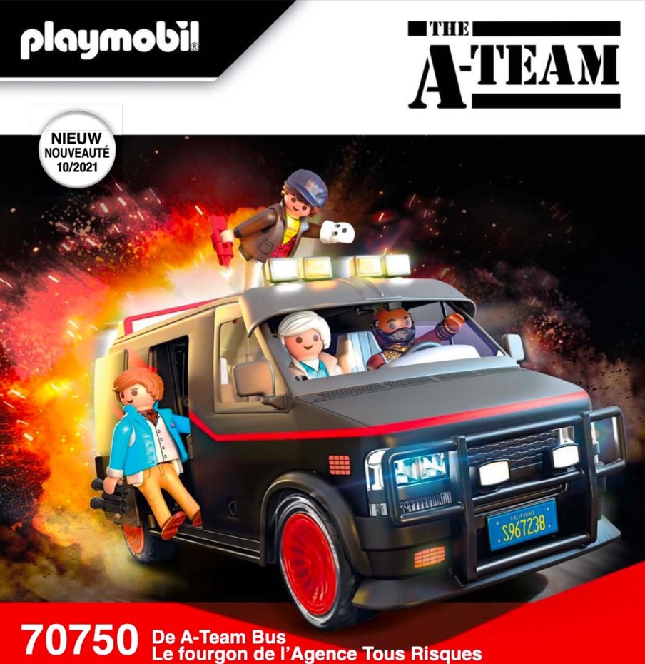 Figuren Playmobil | Movie Cars - A-Team Bus 'Playmobil'