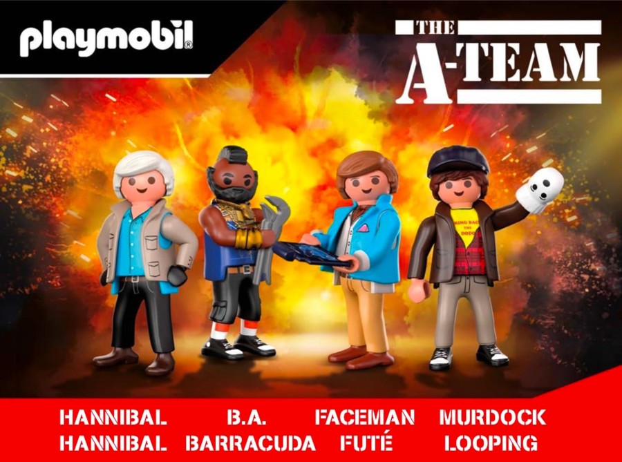 Figuren Playmobil | Movie Cars - A-Team Bus 'Playmobil'