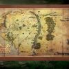 Decoratie Noble Collection | Lord Of The Rings - Middle Earth Map '36.5X23Cm'