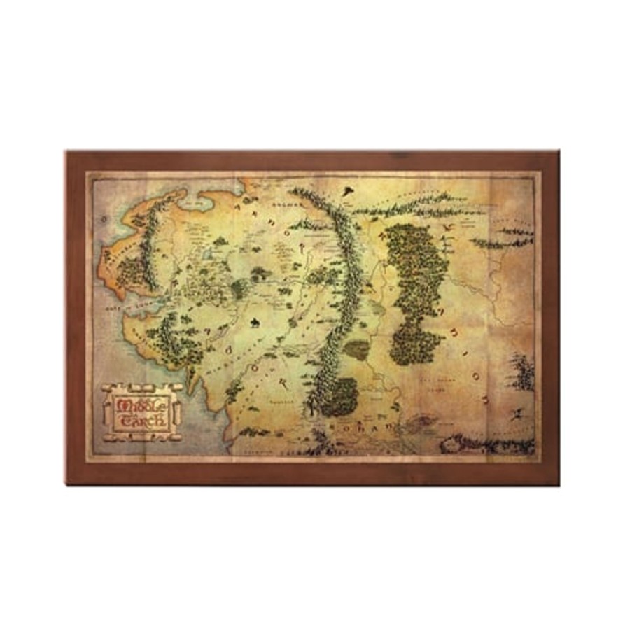 Decoratie Noble Collection | Lord Of The Rings - Middle Earth Map '36.5X23Cm'