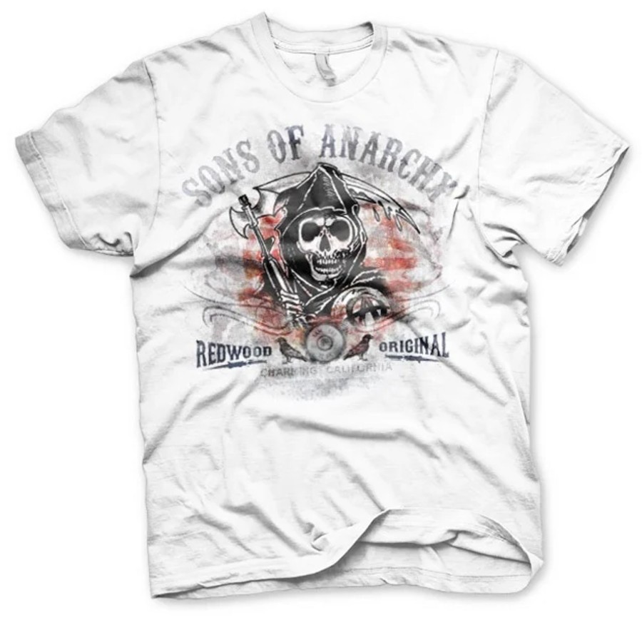 Kleding SONS OF ANARCHY | Sons Of Anarchy - T-Shirt Distressed Flag (S)