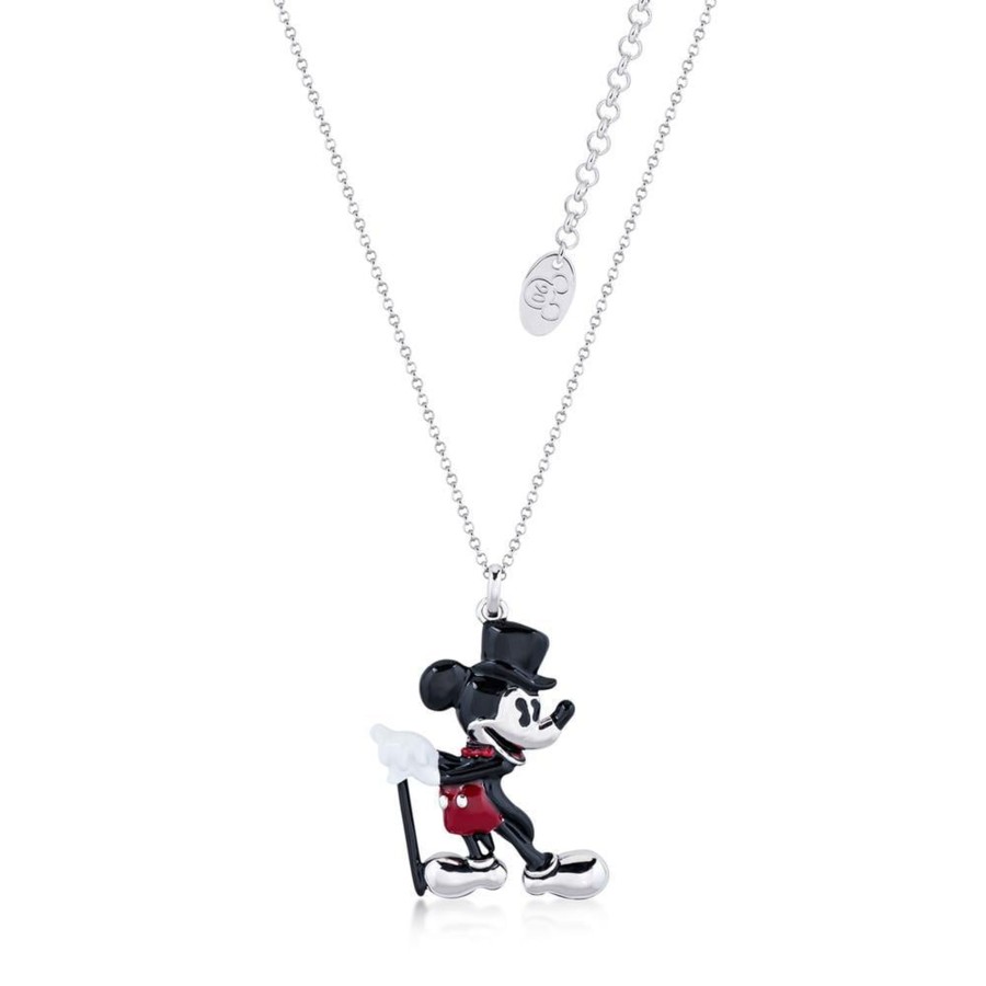 Accessoires Couture Kingdom | Disney Mickey Mouse - Showman Necklace 'White Gold Plated'