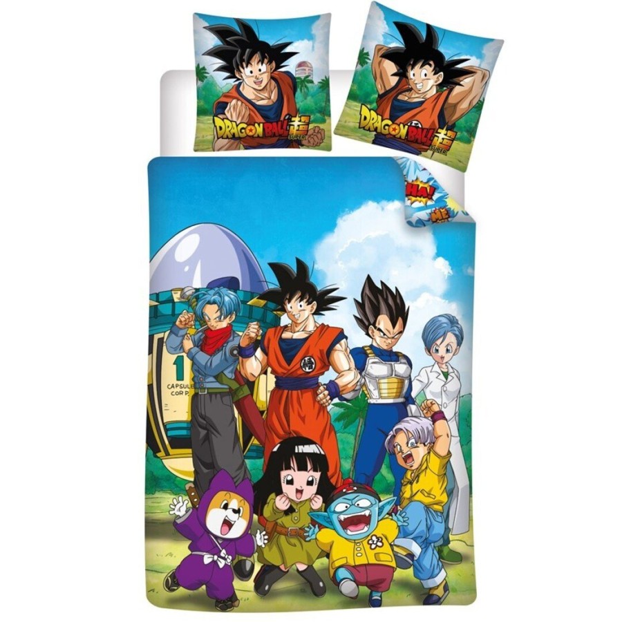 Decoratie AyMax | Dragon Ball Z -Duvet Cover 140X200Cm - Capsule 8 '100% Polycoton'