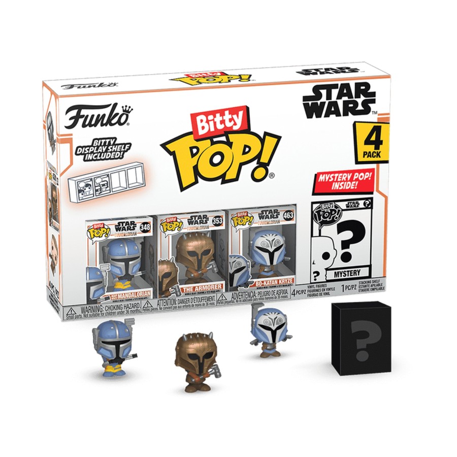 Figuren Funko | The Mandalorian - Bitty Pop 4 Pack 2.5Cm - Heavy Mandalorian