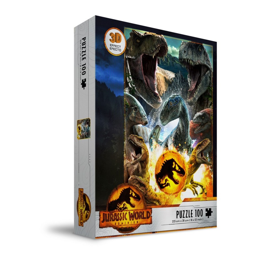 Spelletjes SD Toys | Jurassic World - Compo Carnivorous - Puzzle 3D Effect 100P