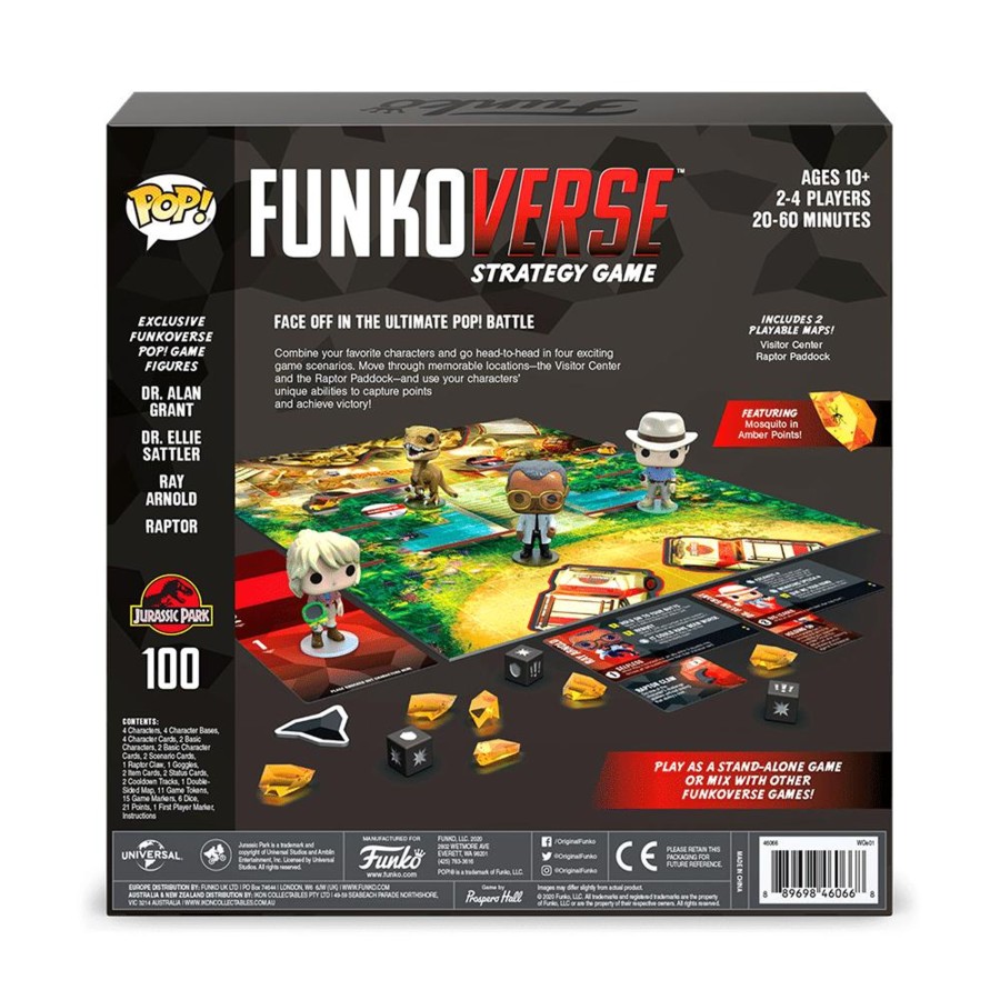 Figuren Funko | Jurassic Park - Funkoverse 100 4-Pack - Base Set 'Uk'