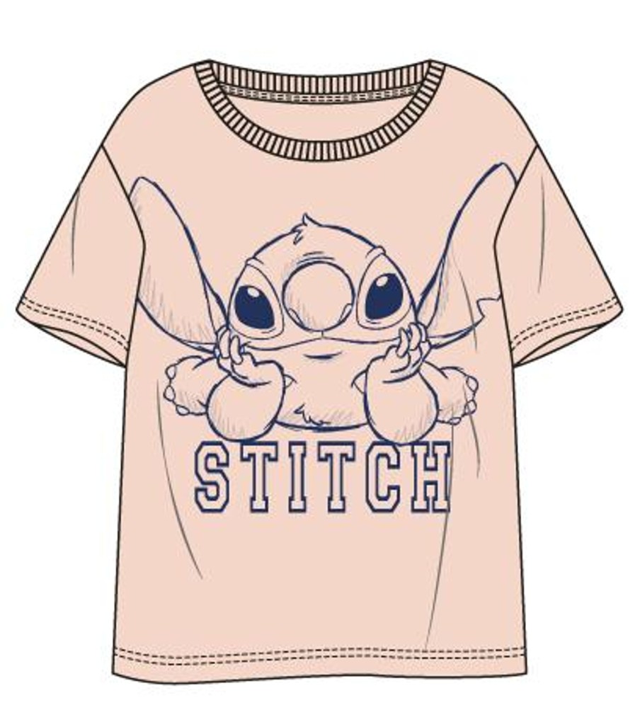 Kleding LILO & STITCH | Lilo & Stitch - Stitch - Unisex T-Shirt Pink (S)