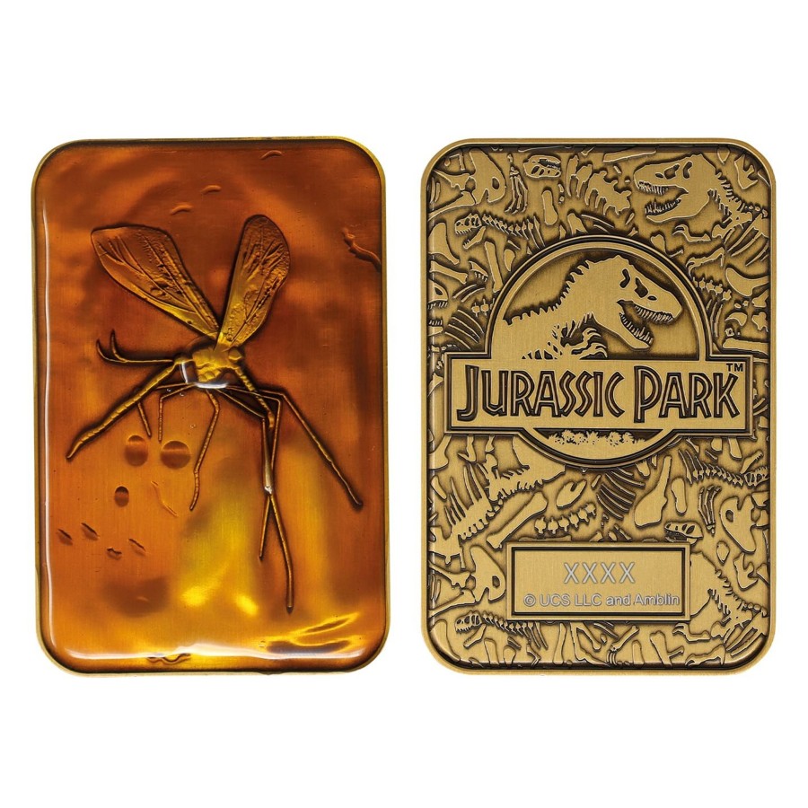 Decoratie Fanattik | Jurassic Park - Mosquito In Amber - Collector Metal Ingot