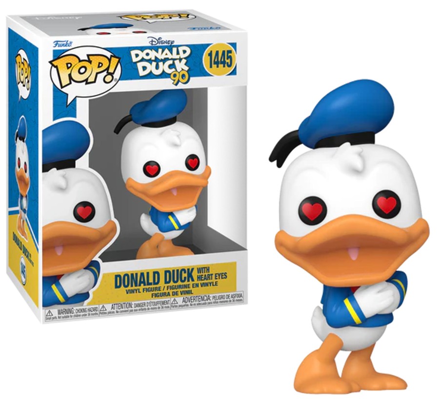 Figuren Funko | Donald Duck 90Th - Pop Disney N° 1445 - Donald Duck (Heart Eyes)