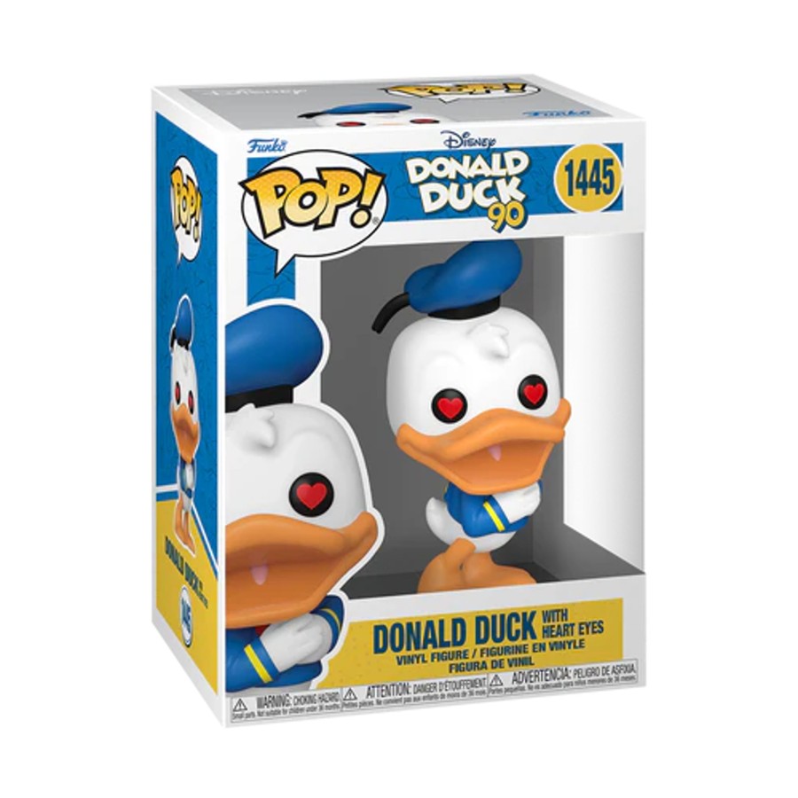 Figuren Funko | Donald Duck 90Th - Pop Disney N° 1445 - Donald Duck (Heart Eyes)