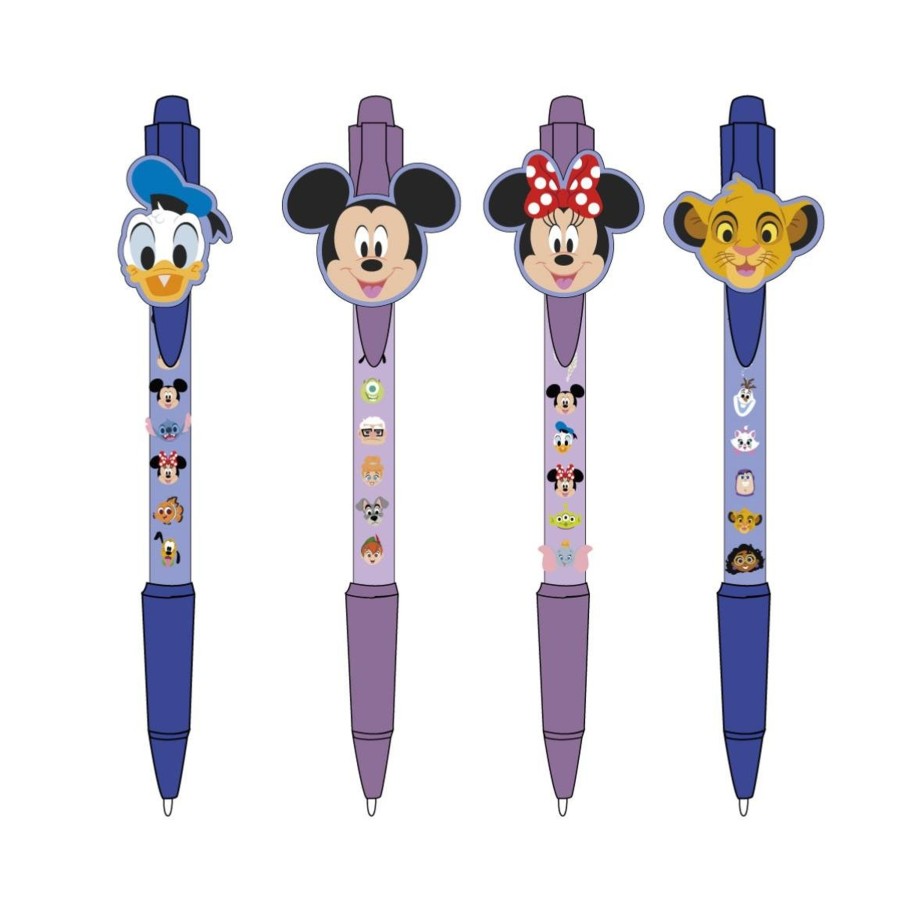 Kantoor Cerda | Disney 100 Ans - Characters - Set De 4 Ball-Point Pens