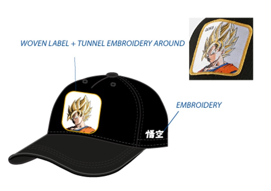 Accessoires ShopForGeek | Dragon Ball Z - Goku Super Saiyan - Adult Black Cap 56Cm