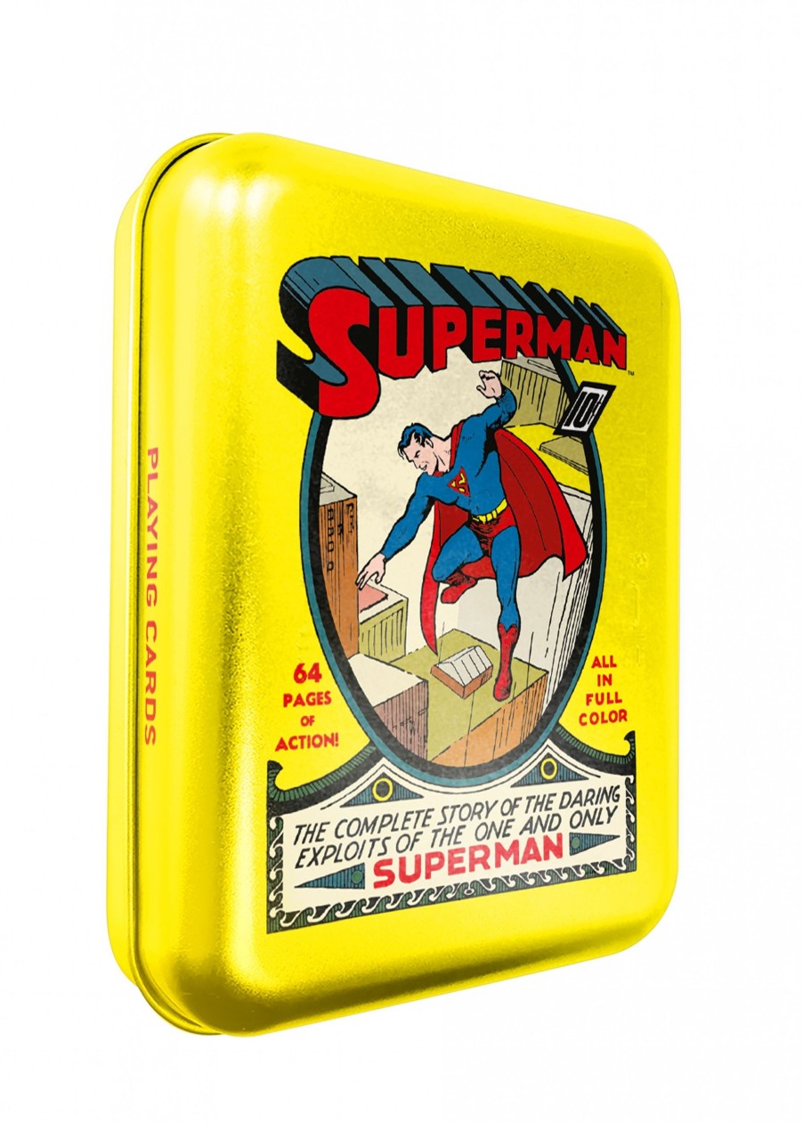 Spelletjes Cartamundi | Dc Comics - Superman Comics - Playing Card Game Tin Box