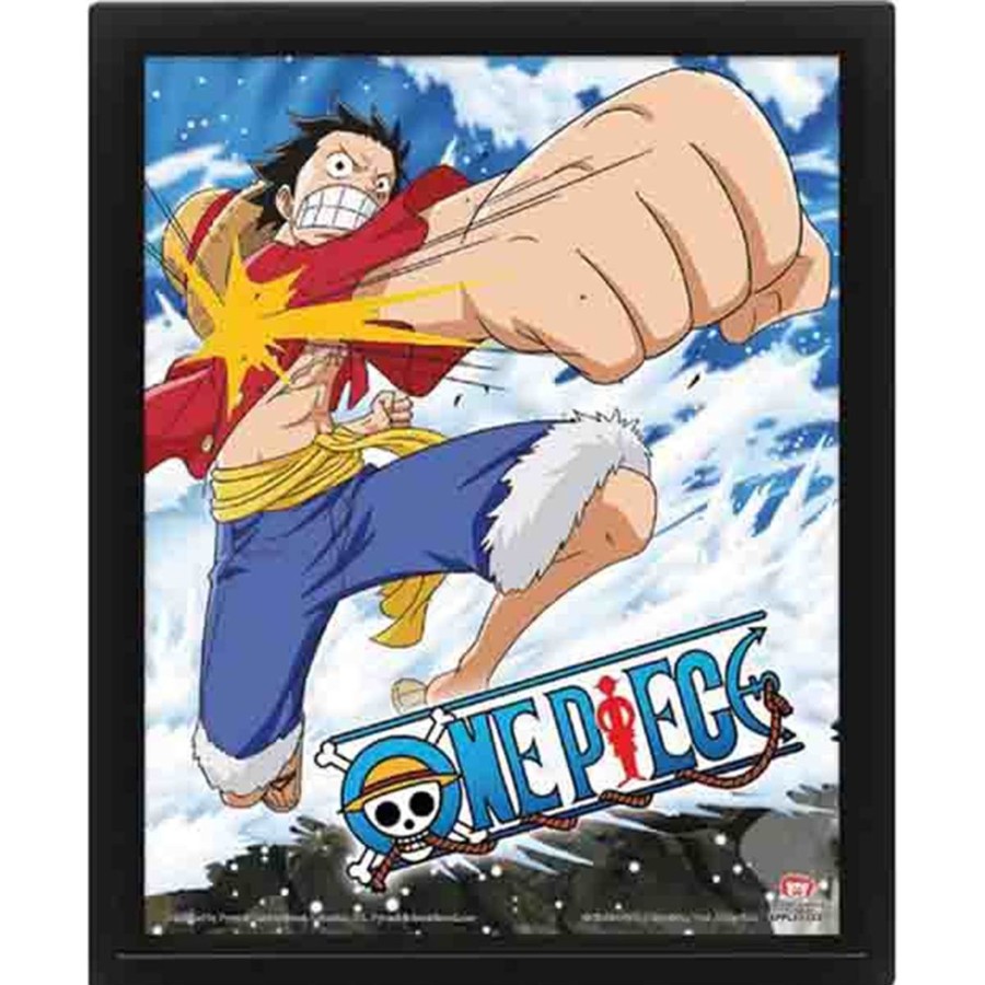 Decoratie Pyramid | One Piece - Gum Gum Pistolet - 3D Lenticular Poster 26X20Cm