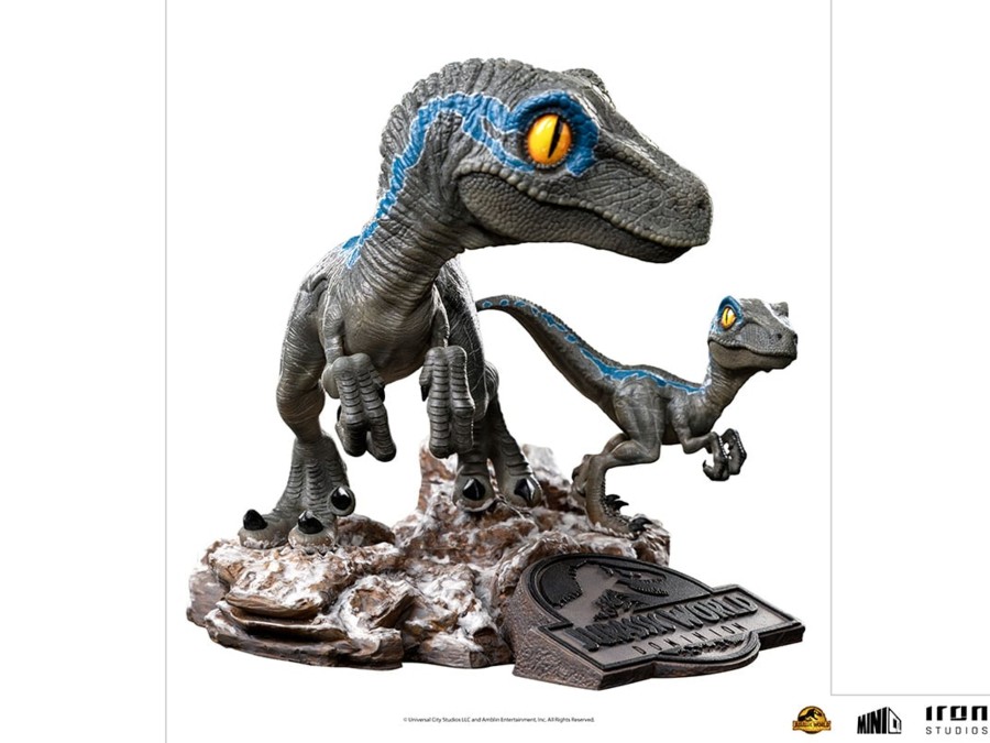 Figuren Iron Studios | Jurassic World - Blue And Beta - Figure Mini Co '13X12X14Cm'