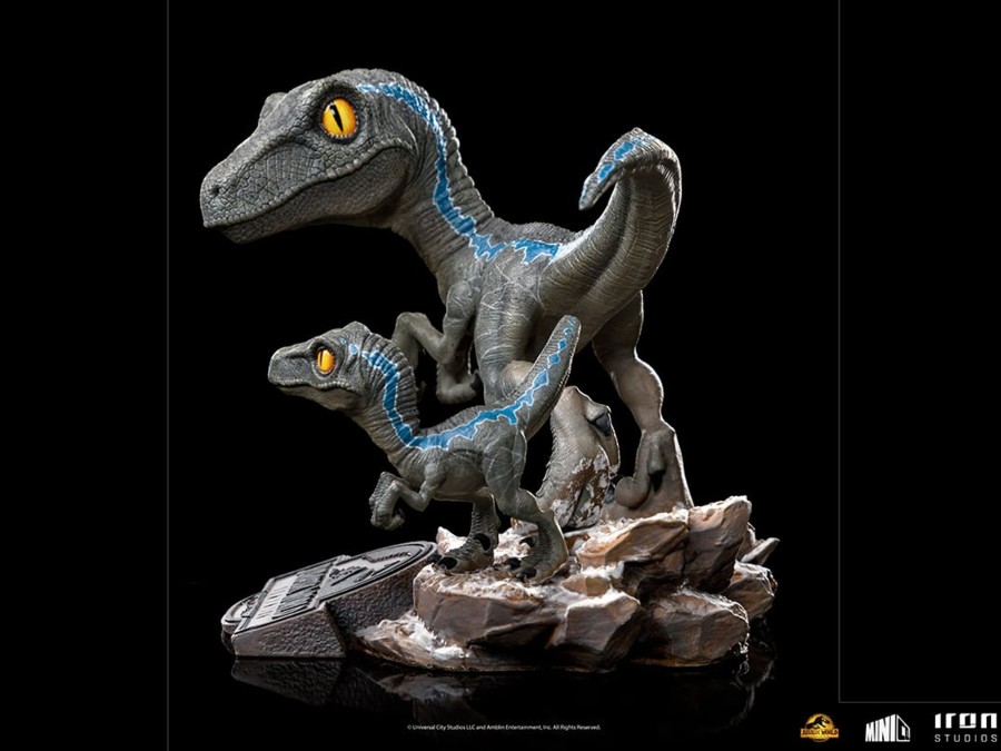 Figuren Iron Studios | Jurassic World - Blue And Beta - Figure Mini Co '13X12X14Cm'