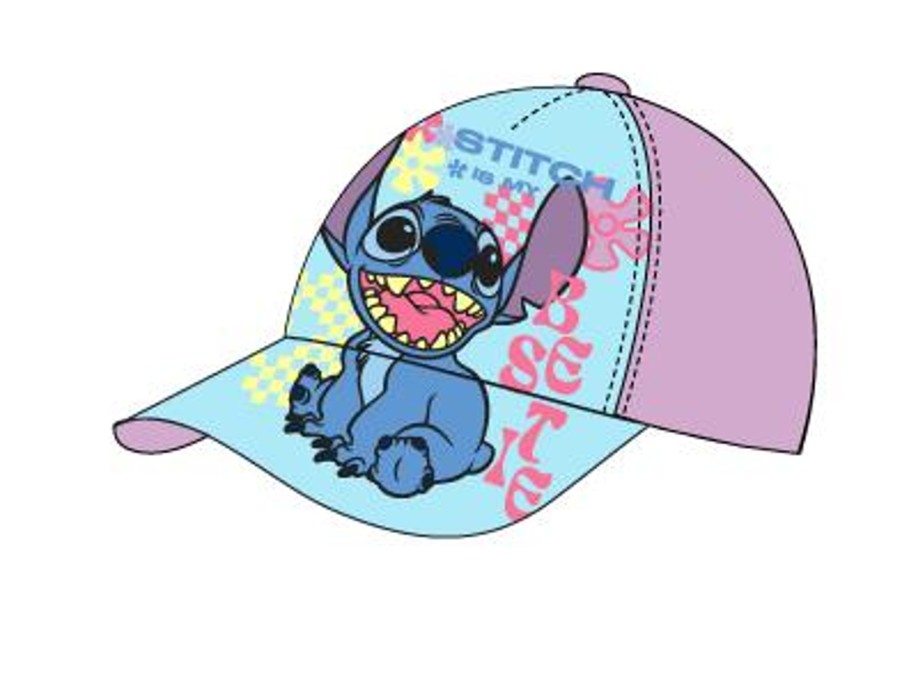 Accessoires ShopForGeek | Lilo & Stitch - Stitch Is My Bestie - Kids Purple Cap 54Cm