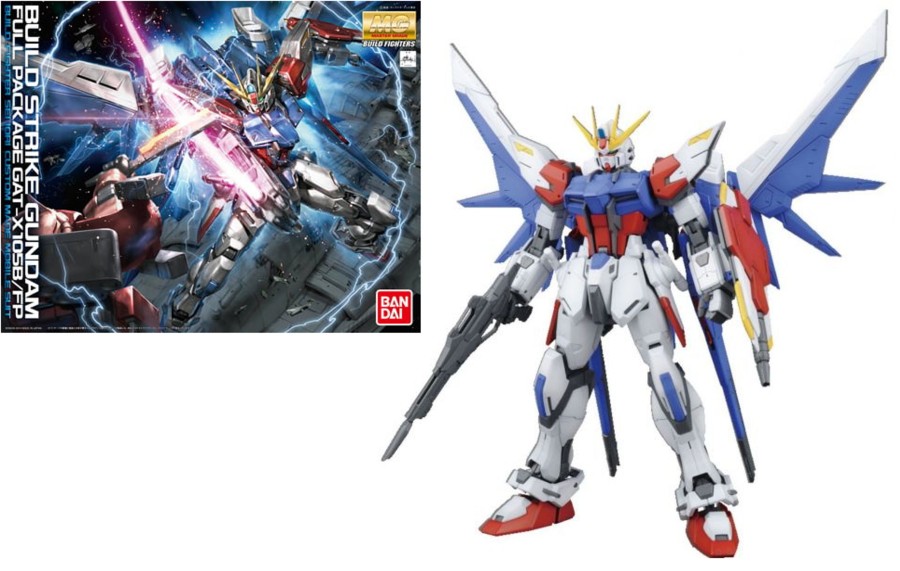 Figuren Bandai Model Kit | Gundam Build Fighters - Model Kit - Mg 1/100 - Strike Gundam Full Pack