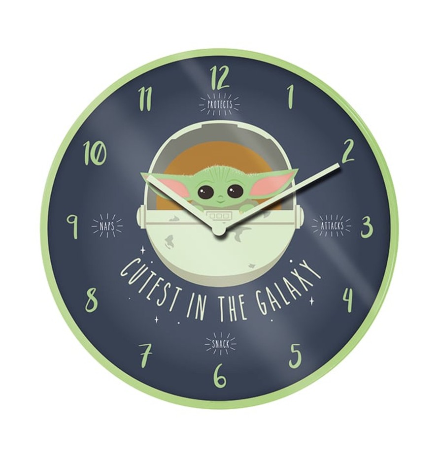 Decoratie Pyramid | Star Wars - Cutest In The Galaxy - Plastic Clock 25Cm Diameter