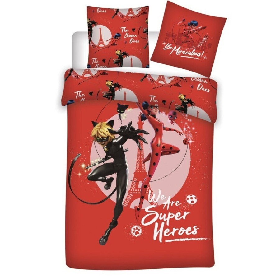 Decoratie AyMax | Miraculous - We Are Super Heroes - Duvet Cover 140X200Cm