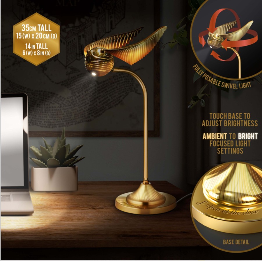 Kantoor Paladone | Harry Potter - Golden Snitch - Desk Light 36Cm