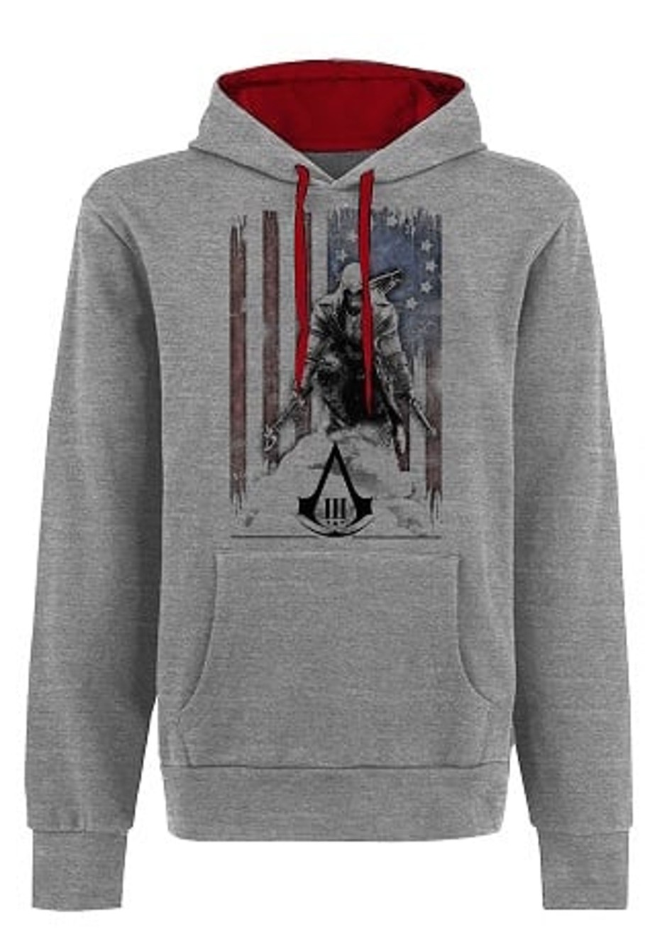 Kleding Difuzed | Assassin'S Creed 3 - Sweatshirt - Flag And Connor Grey (M)