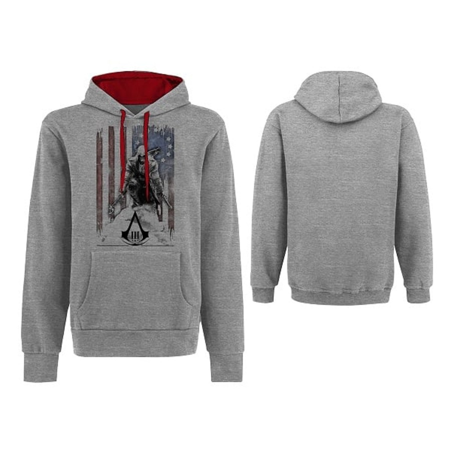 Kleding Difuzed | Assassin'S Creed 3 - Sweatshirt - Flag And Connor Grey (M)