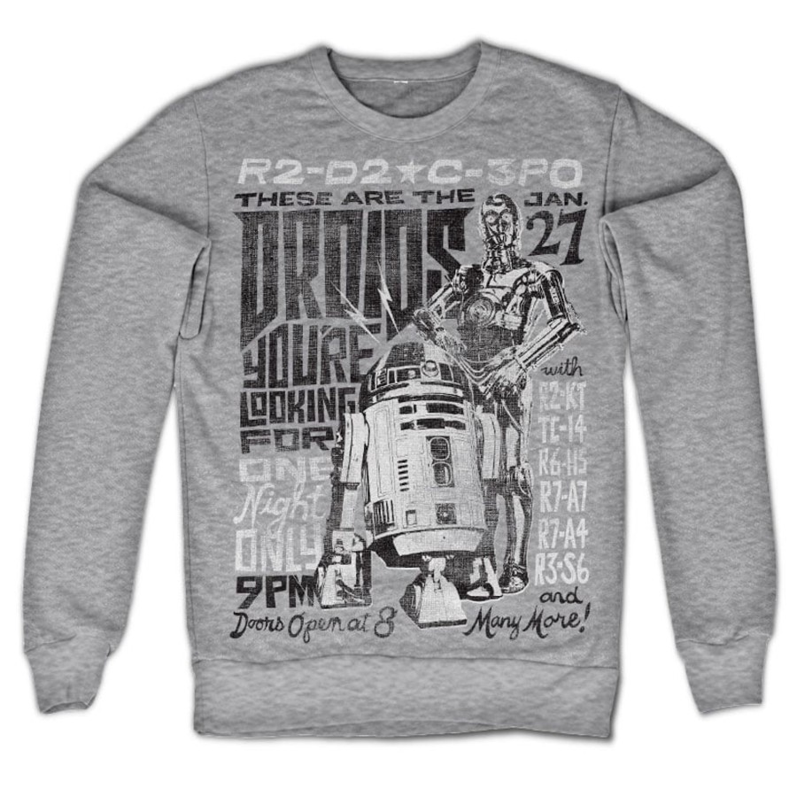 Kleding STAR WARS | Star Wars 7 - Sweat Droids Night (M)