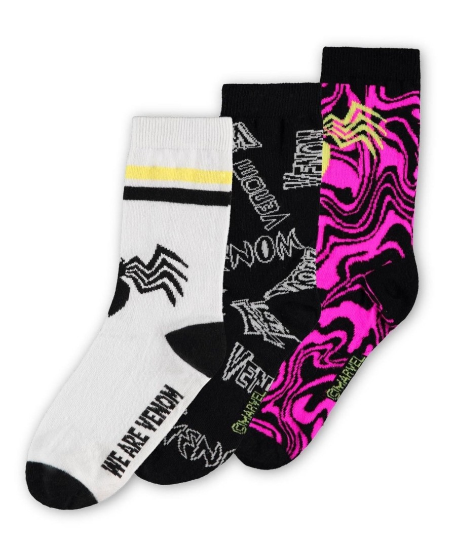 Kleding Difuzed | Marvel - Venom - Kids Socks 3 Pack (S 35-38)