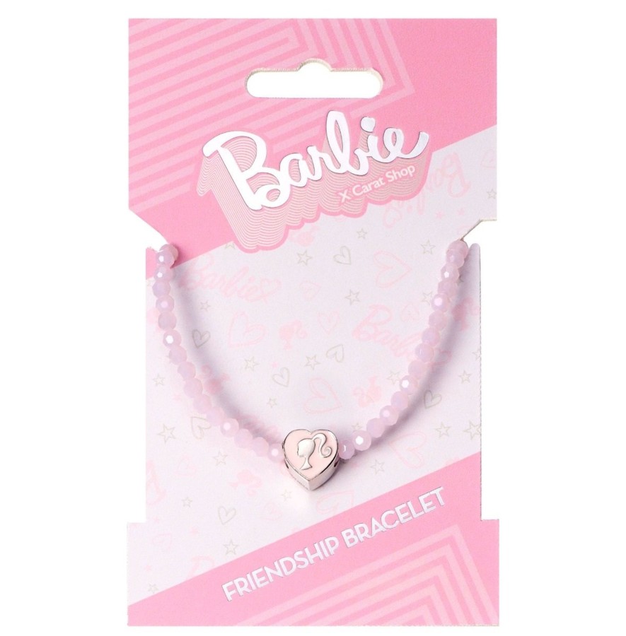 Accessoires Carat | Barbie - Pink Bead Bracelet - Haert