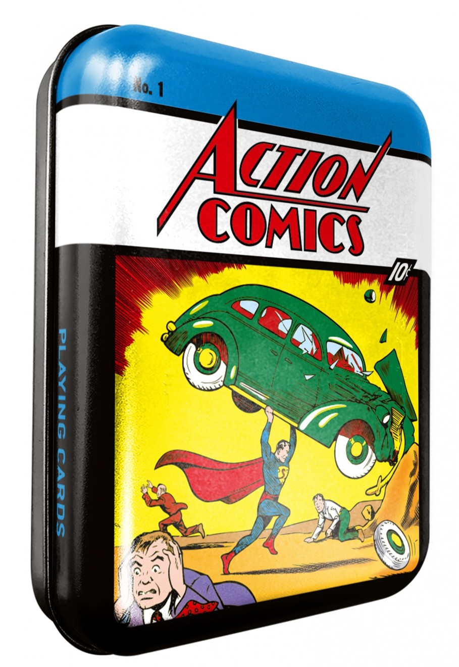 Spelletjes Cartamundi | Dc Comics - Action Comics - Playing Card Game Tin Box